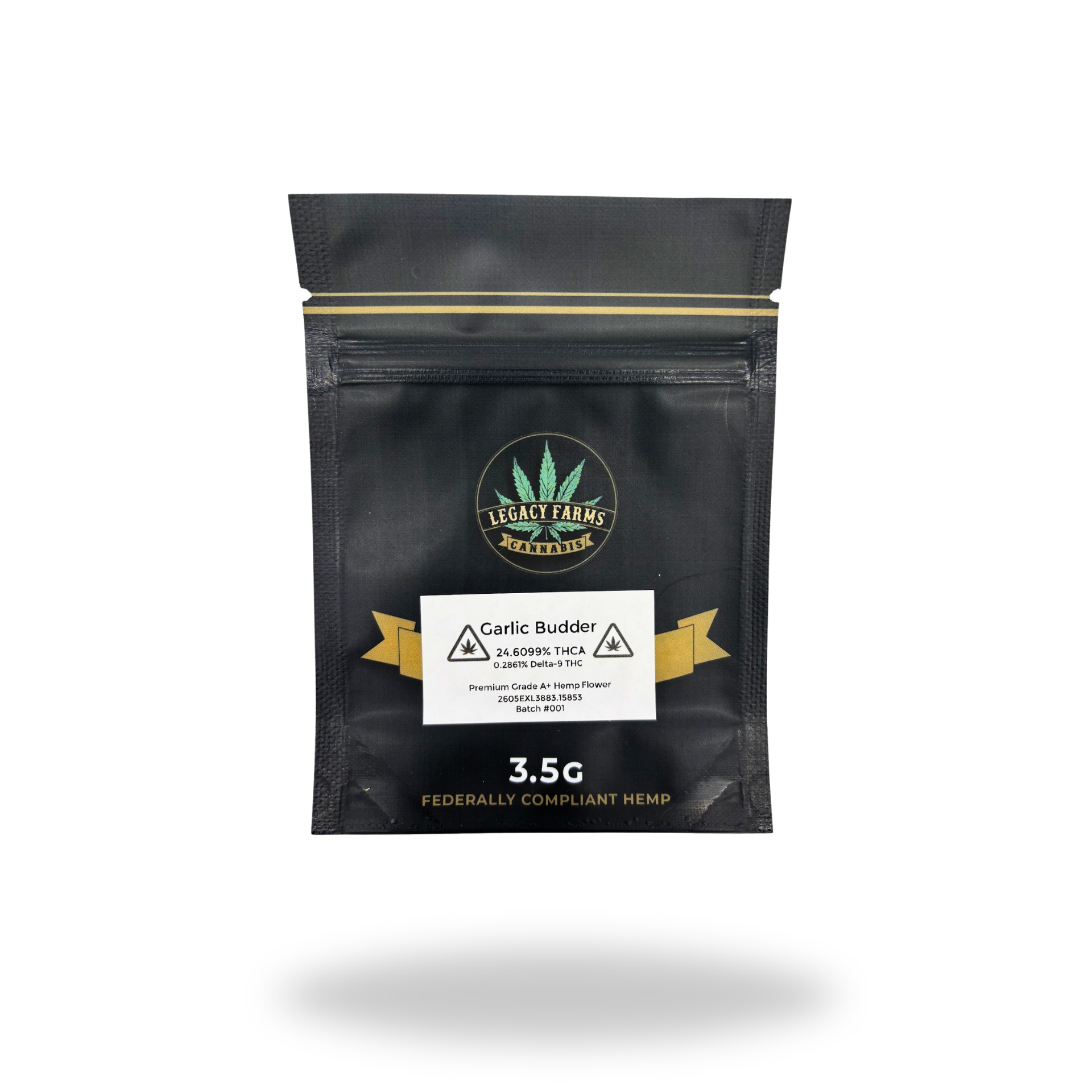 Garlic Budder Legacy Farms Grade A THCa Flower