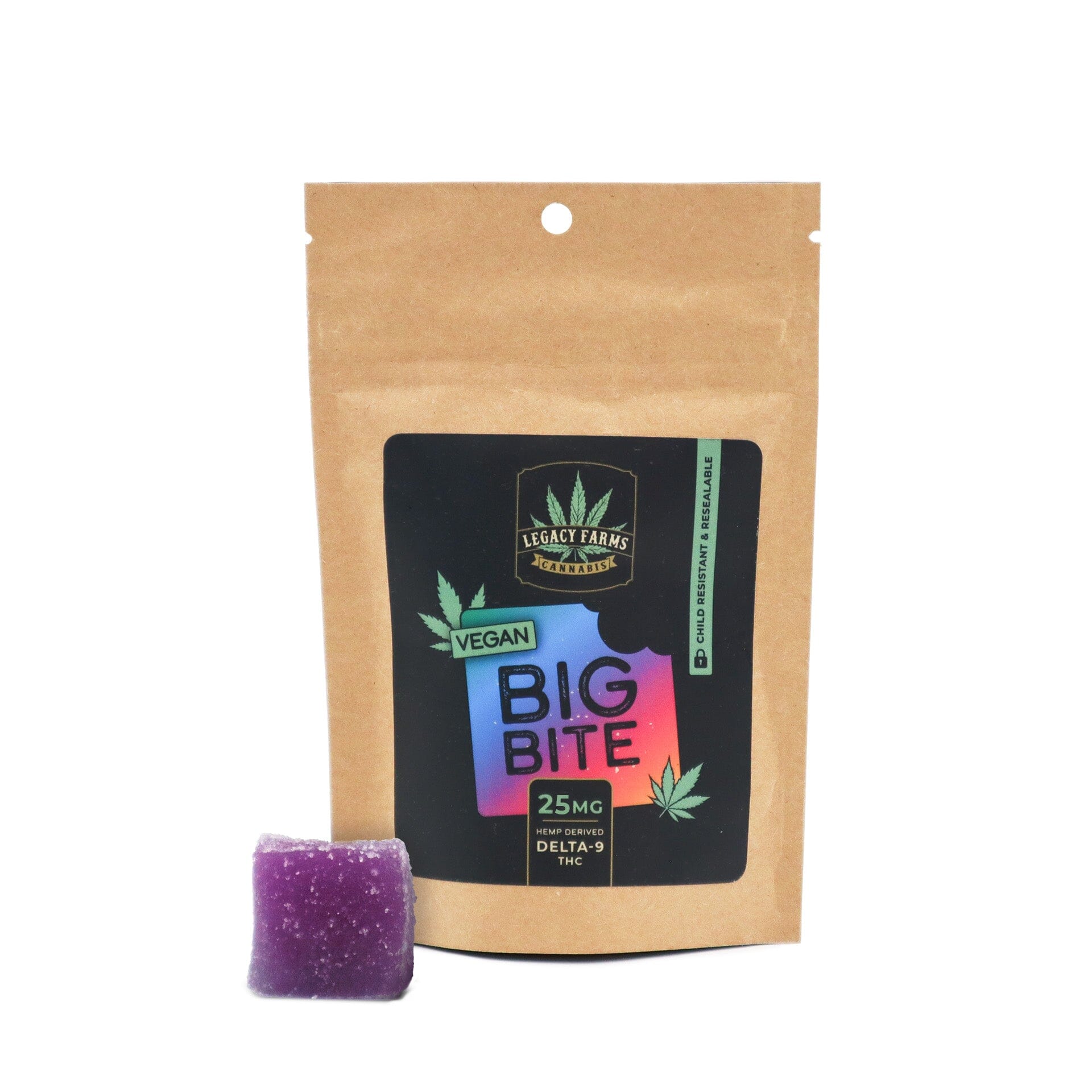 Delta 9 Big Bite 25 MG Edible Legacy Farm's