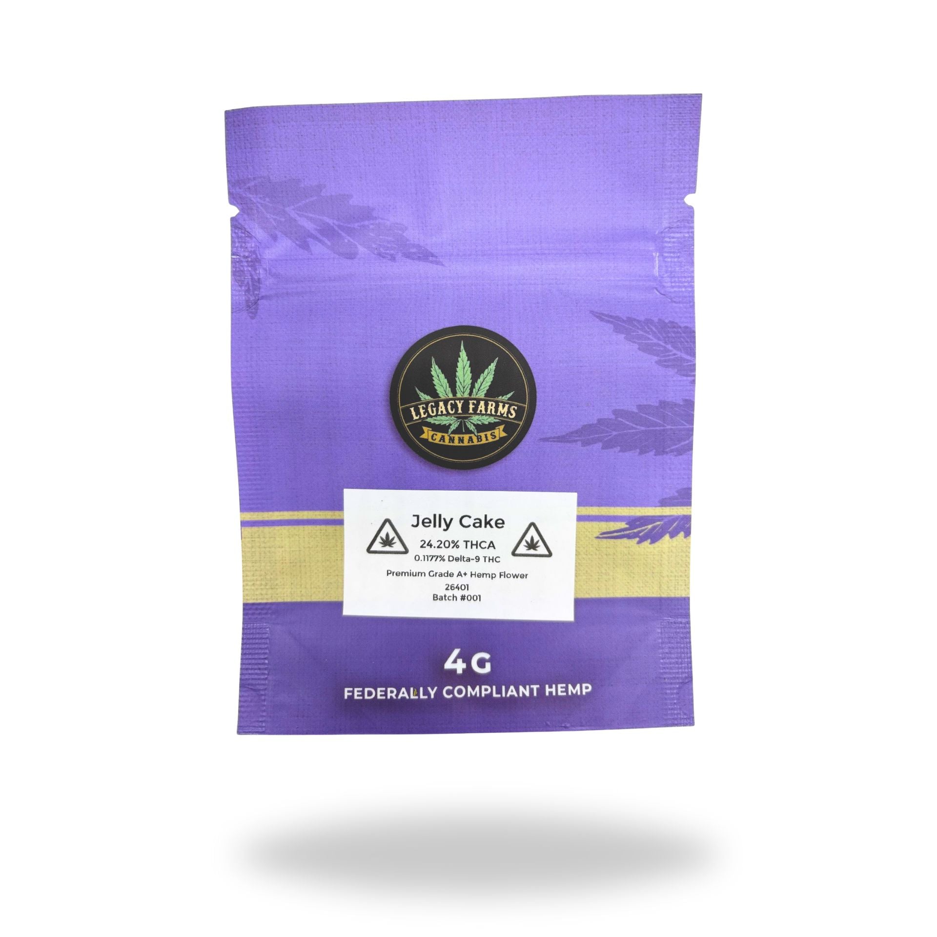 Jelly Cake Legacy Farms Harvest Collection Flower (Needs COA Linked) (Needs QOH) Flower The Hemp Farmacy 4 Grams