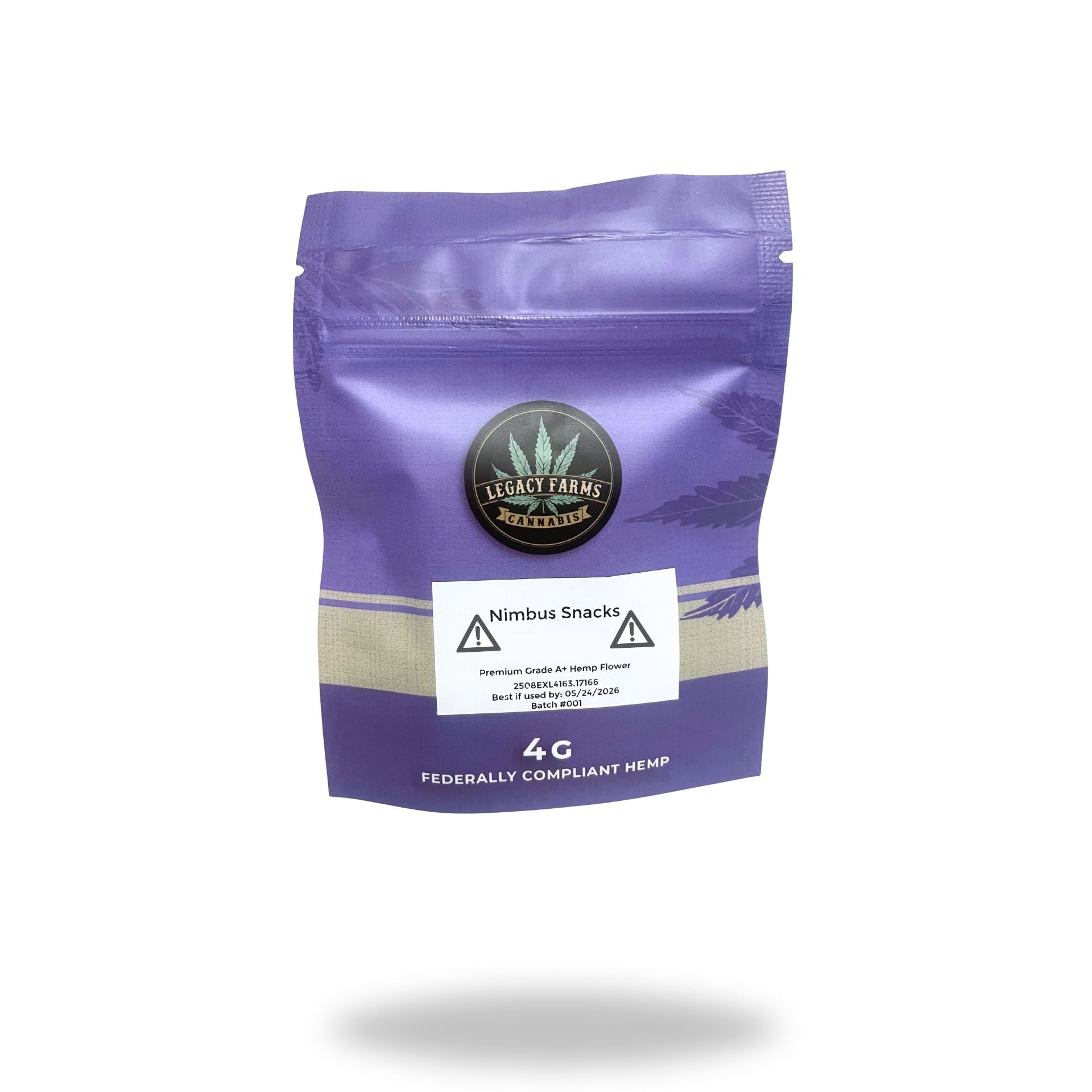 Nimbus Snacks Legacy Farms Harvest Collection Flower Flower The Hemp Farmacy 4 Grams