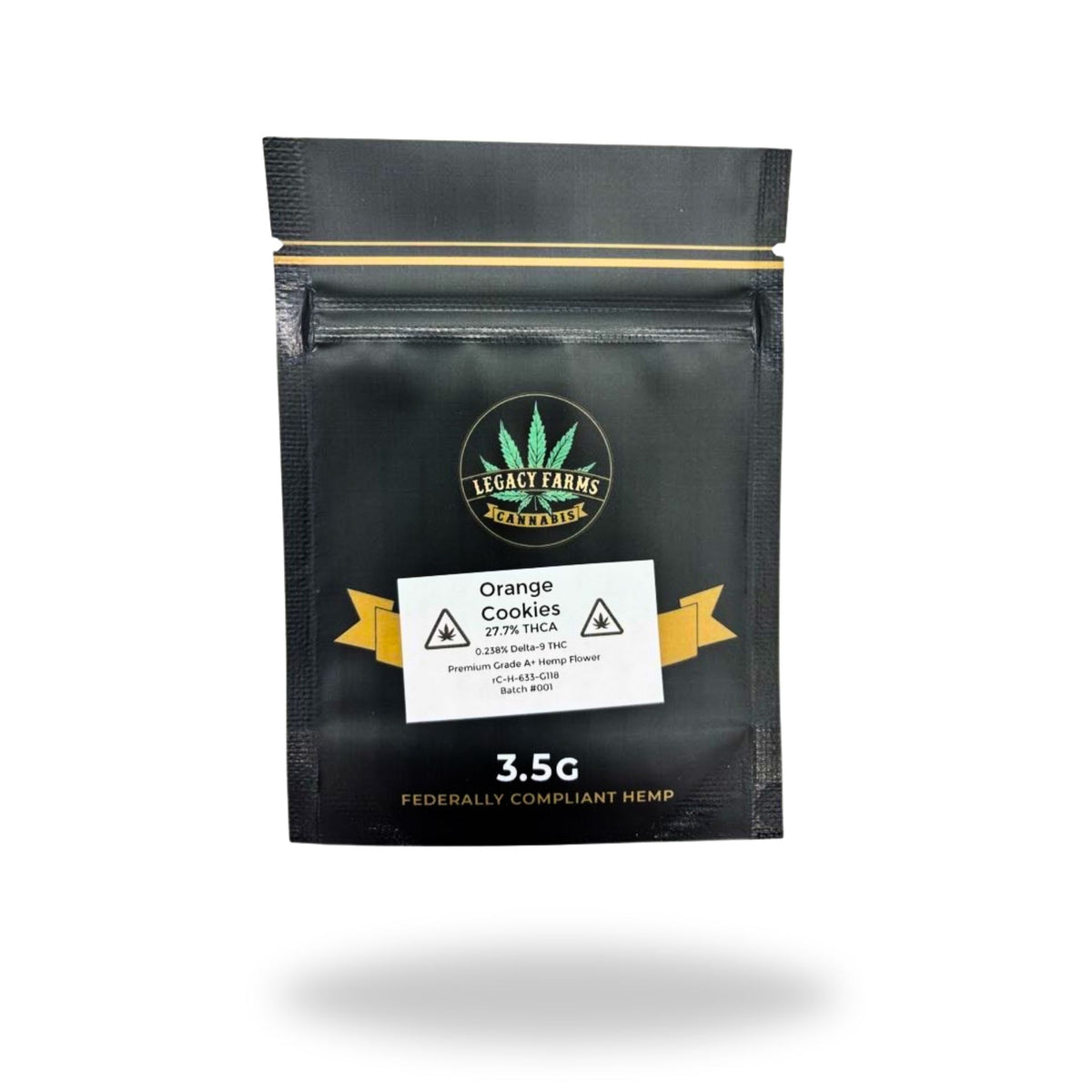 Orange Cookies Legacy Farms Grade A THCa Flower (NEED QOH) Flower Legacy Farms Eighth