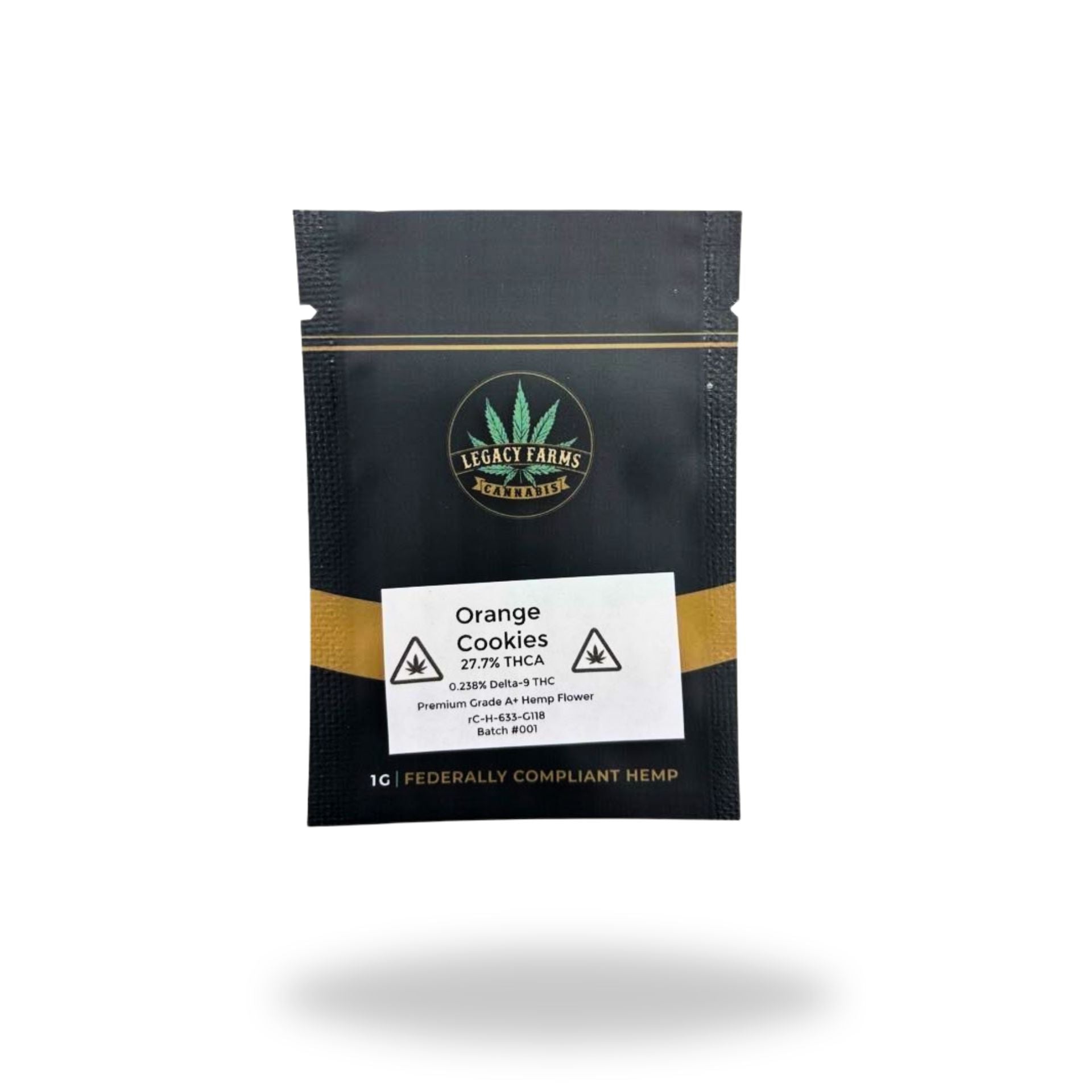 Orange Cookies Legacy Farms Grade A THCa Flower (NEED QOH) Flower Legacy Farms Gram