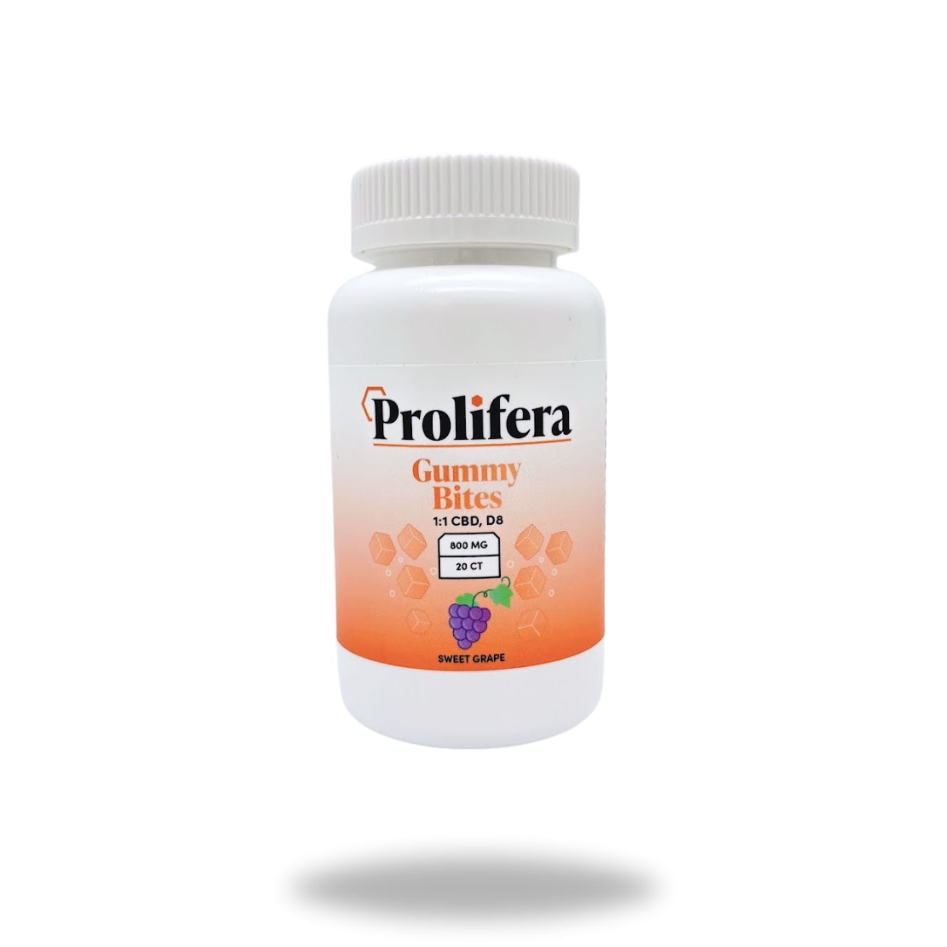Prolifera CBD, D8 1:1 Gummy Bites 20 Ct Edible The Hemp Farmacy