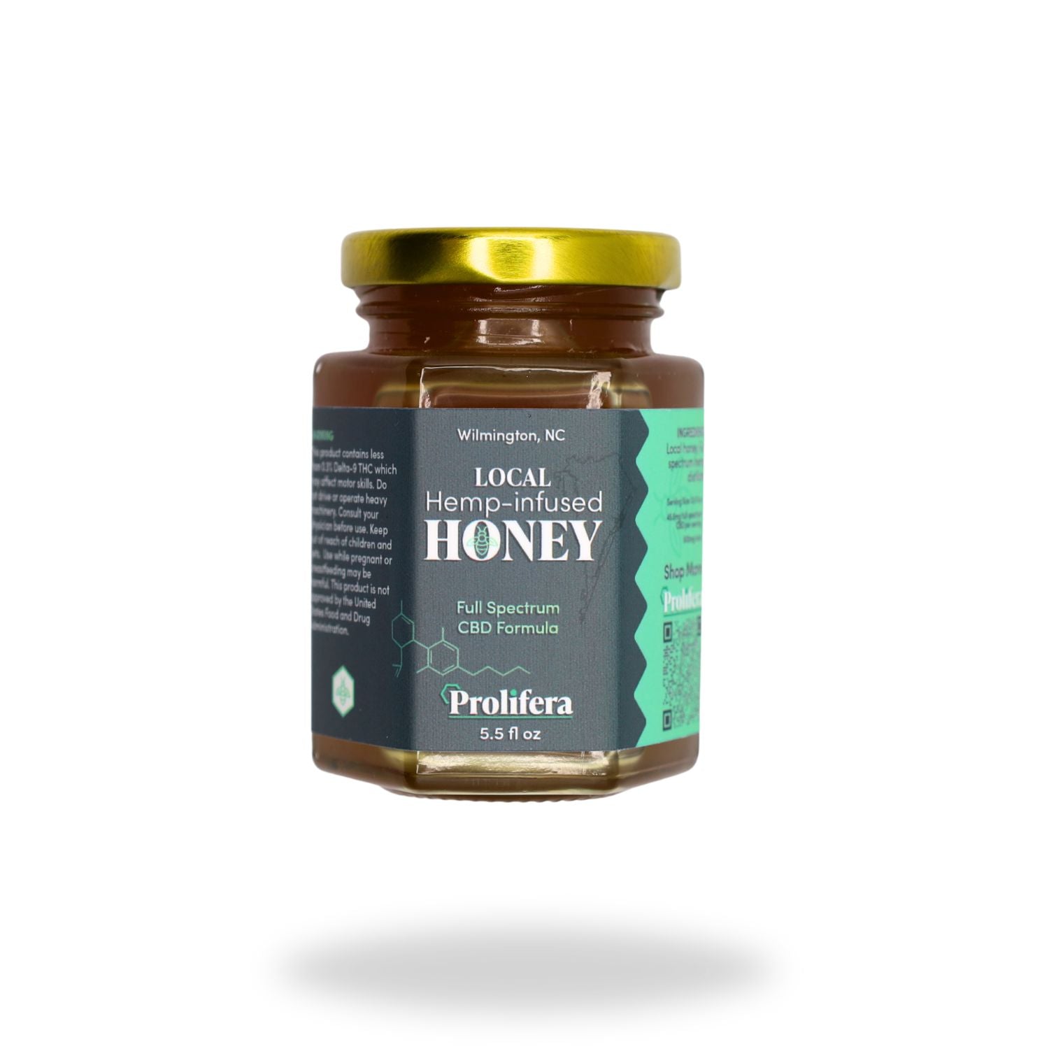 Prolifera CBD Full Spectrum Honey Jar Edible The Hemp Farmacy 5.5 FL Jar