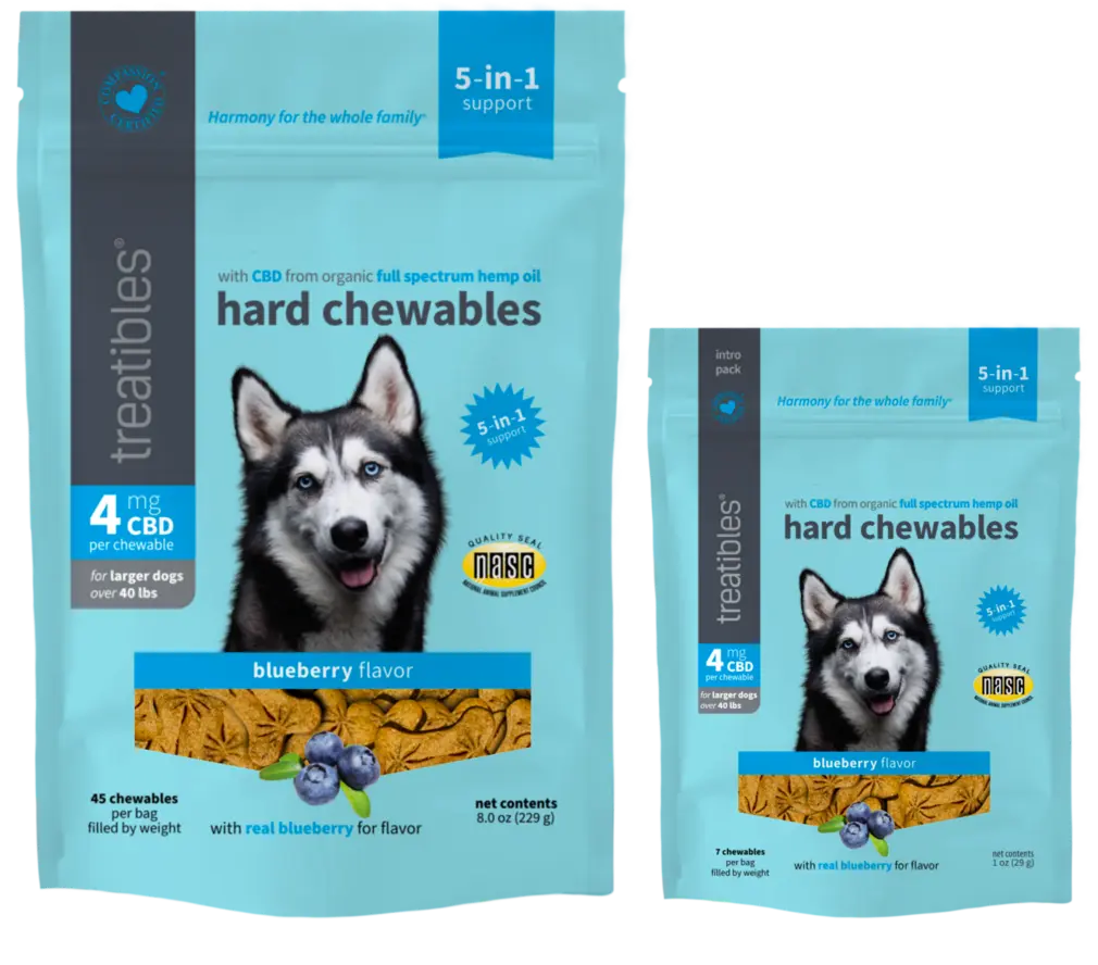 Treatibles CBD Pet Treats Pet Not specified Blueberry Large
