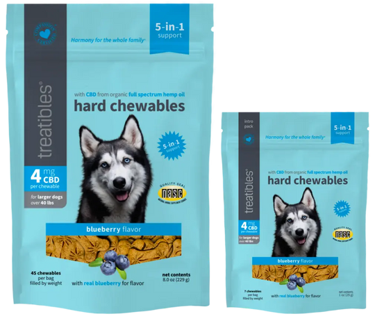Treatibles CBD Pet Treats Pet Not specified Blueberry Large