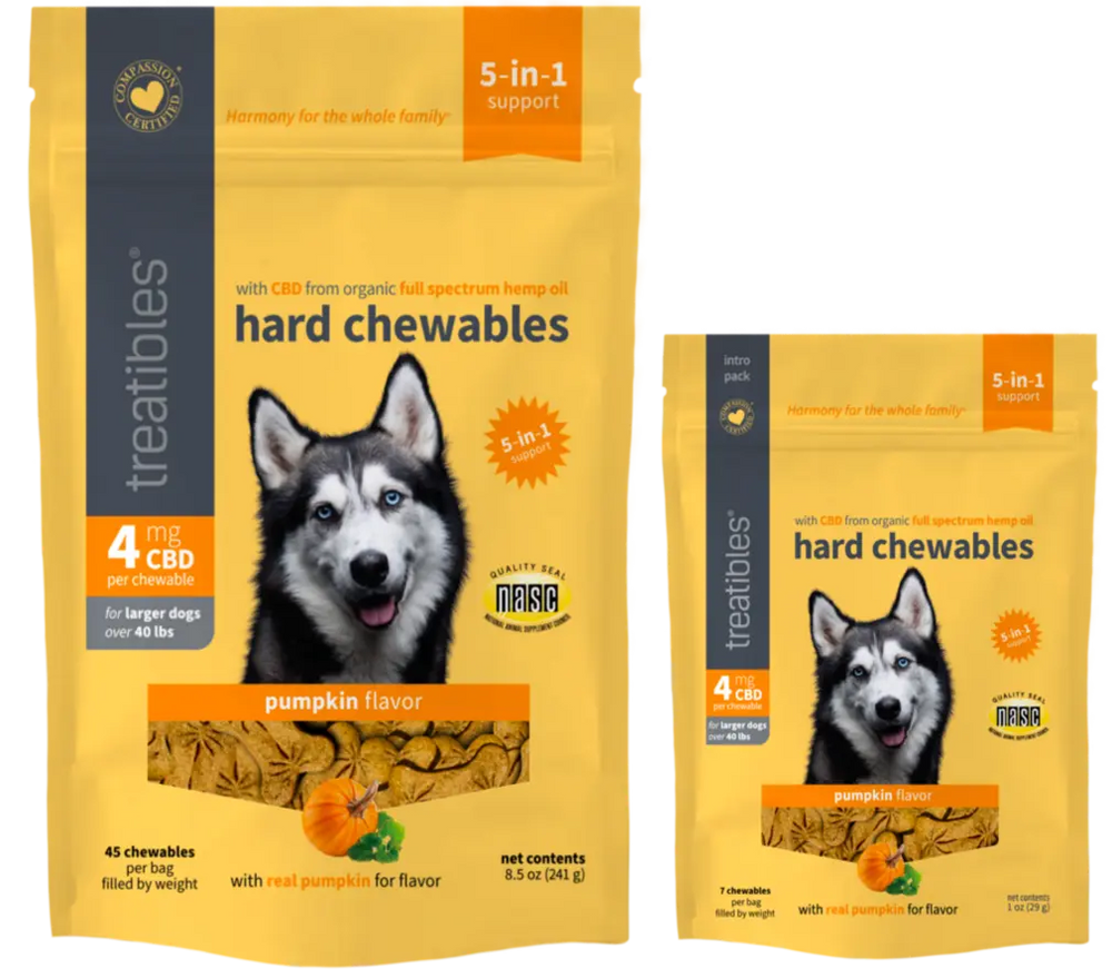Treatibles CBD Pet Treats Pet Not specified Pumpkin Small