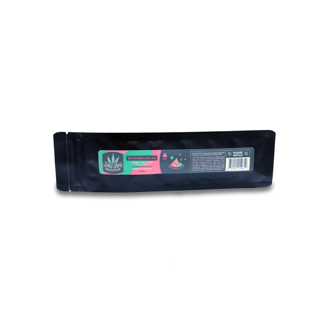 Watermelon OG Legacy Farms Delta 8 Disposable Vape Smokeable The Hemp Farmacy