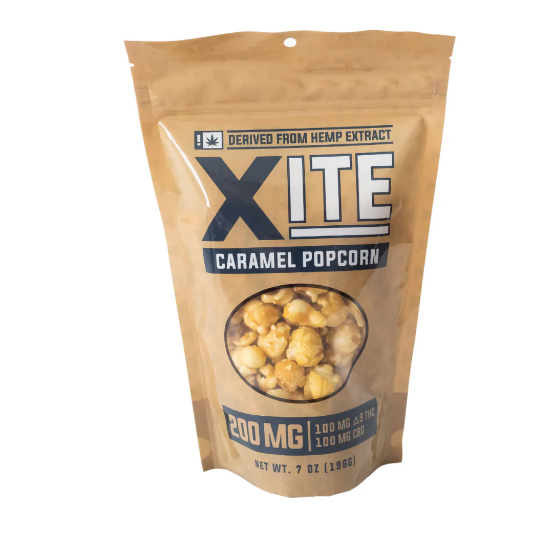 XITE 1 1 Caramel Popcorn CBD Delta 9 Edible Xite