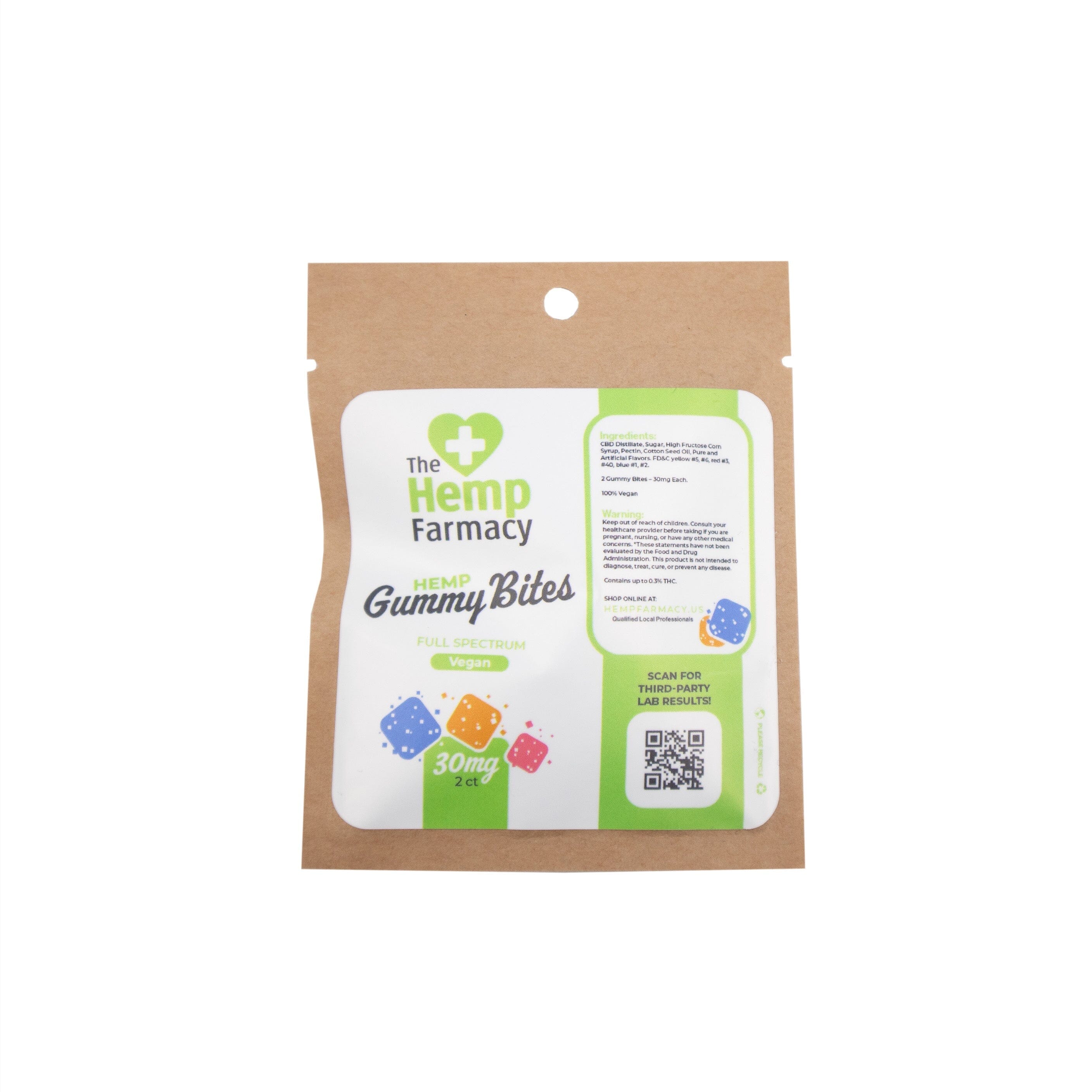 Hemp Farmacy 30mg Full Spectrum Vegan Gummies Edible Hemp Farmacy Single
