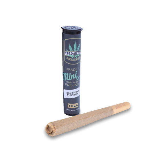 Blue Dream Legacy Farms Grade A THCa Flower Flower The Hemp Farmacy Mini Pre-roll 