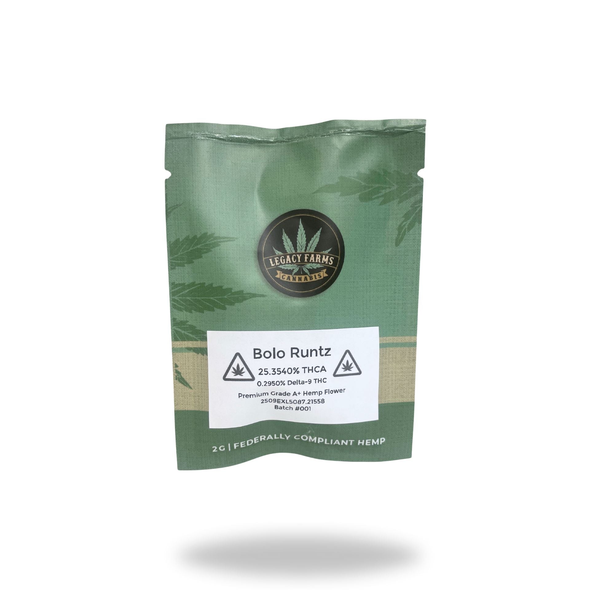 Bolo Runtz Legacy Farms Harvest Collection Flower The Hemp Farmacy 2 Grams 