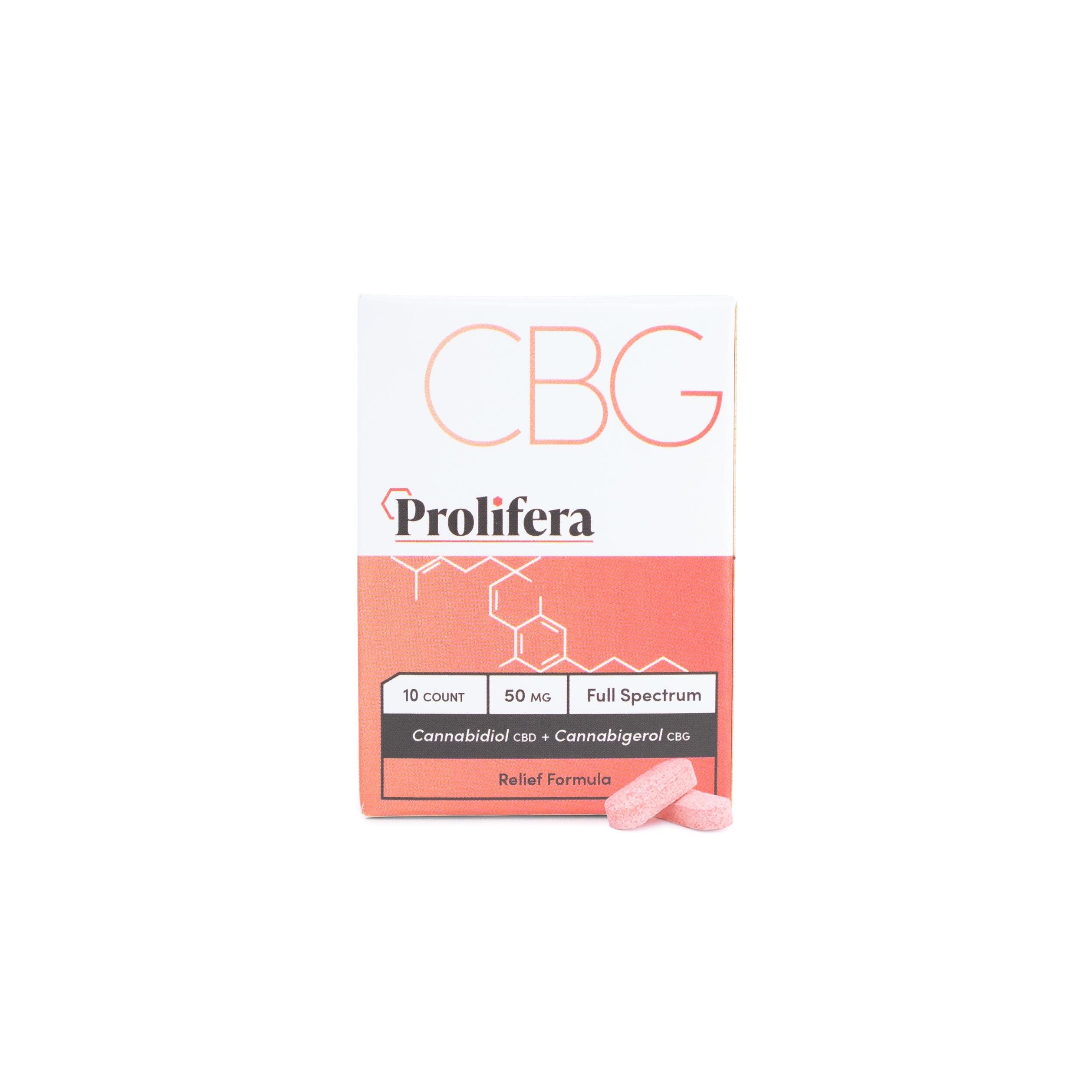 CBG Prolifera Instant Relief Tablets Tablets Prolifera 10 Count 