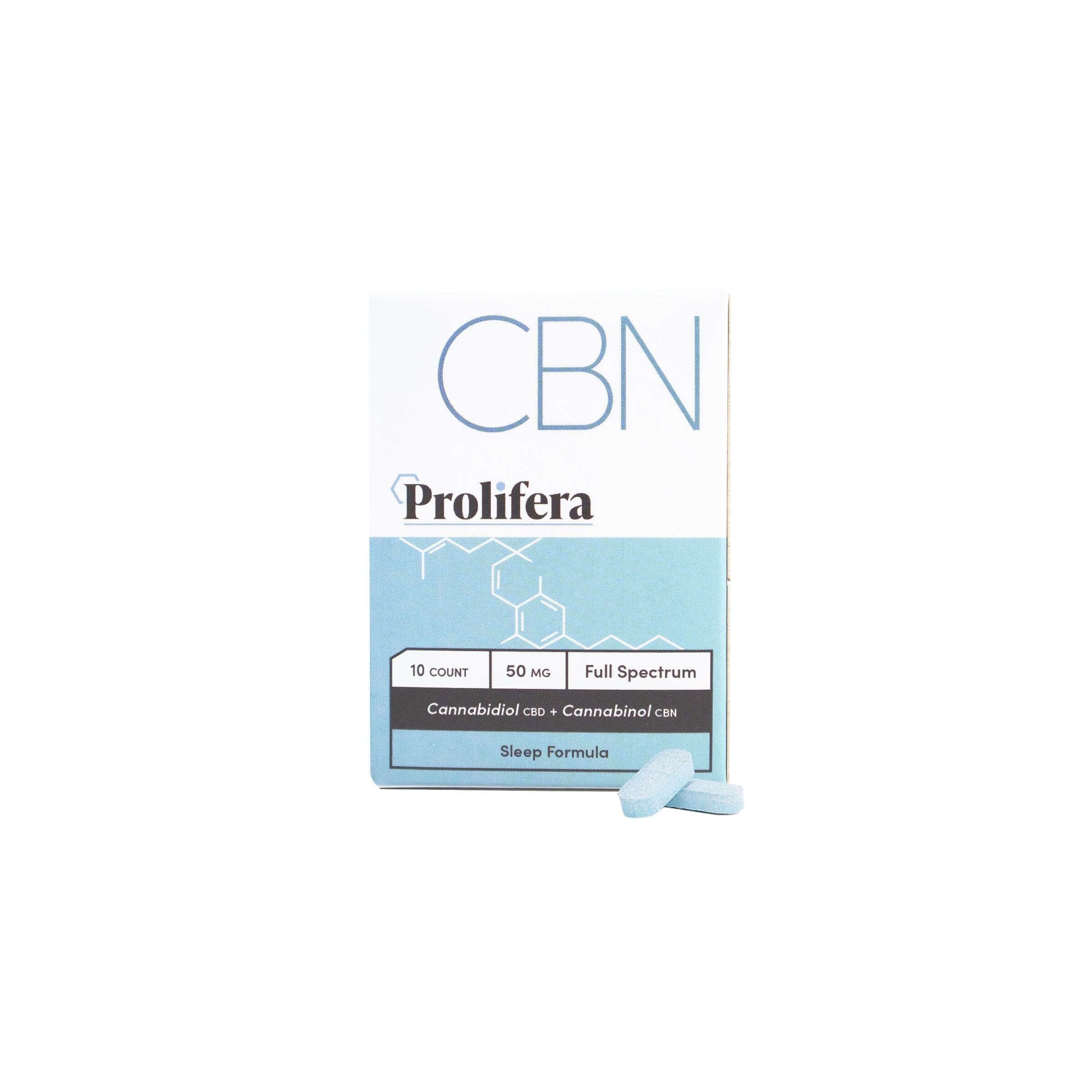 CBN Prolifera Instant Relief Tablets The Hemp Farmacy 10 Count 