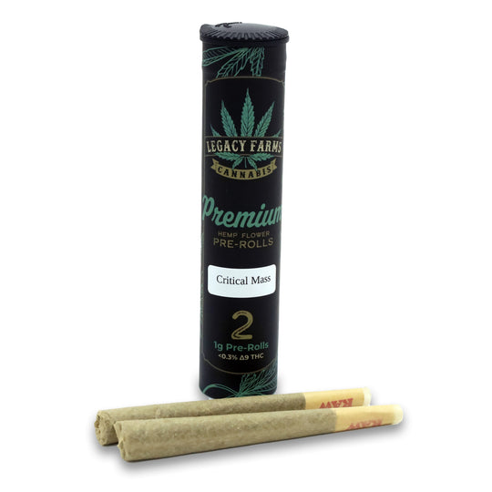 Critical Mass Legacy Farms Grade A CBD Flower Flower The Hemp Farmacy 2 Pack Pre-Rolls 