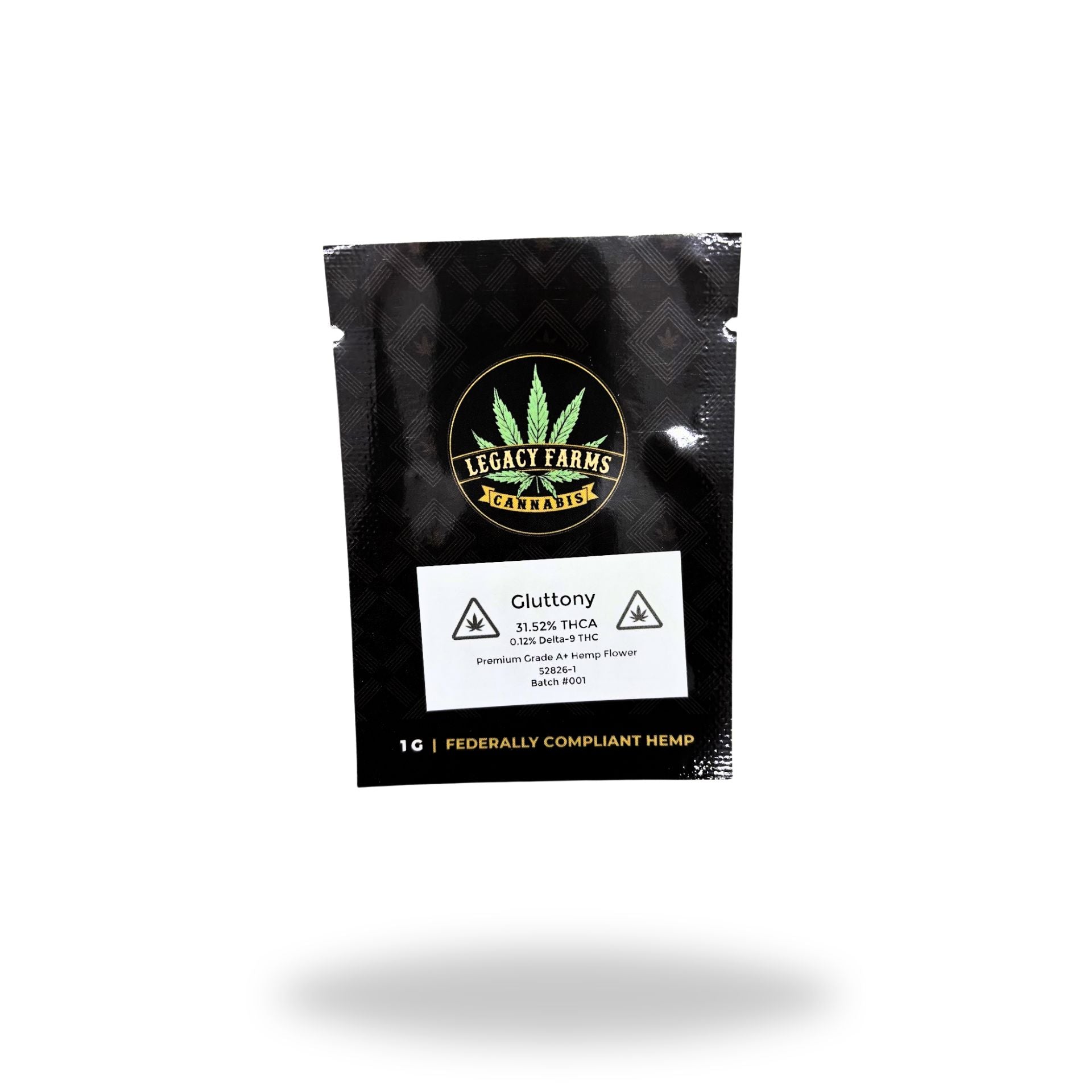 Gluttony Legacy Farms Grade A THCa Flower The Hemp Farmacy Gram 