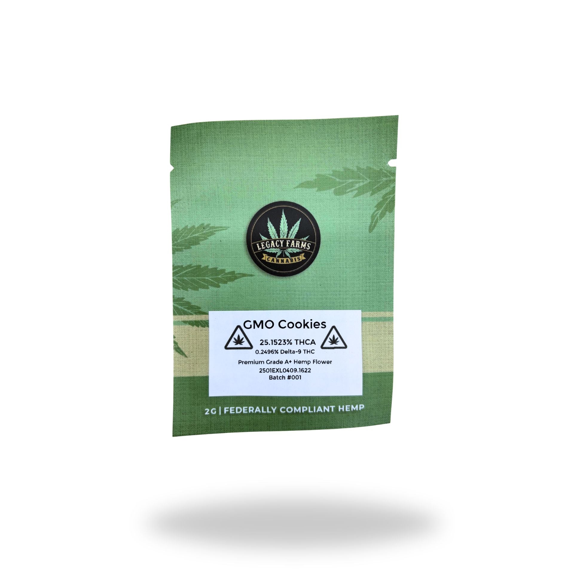 GMO Cookies Legacy Farms Harvest Collection Flower Flower Legacy Farms 2 Grams 