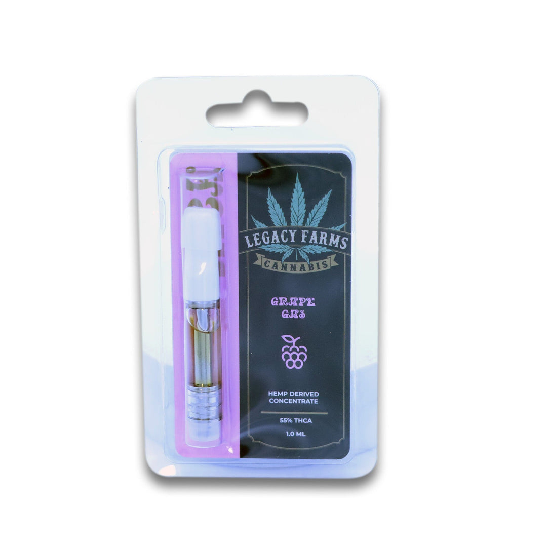 Grape Gas Legacy Farms THCa Vape Cartridge Smokeable Legacy Farms Grape Gas 