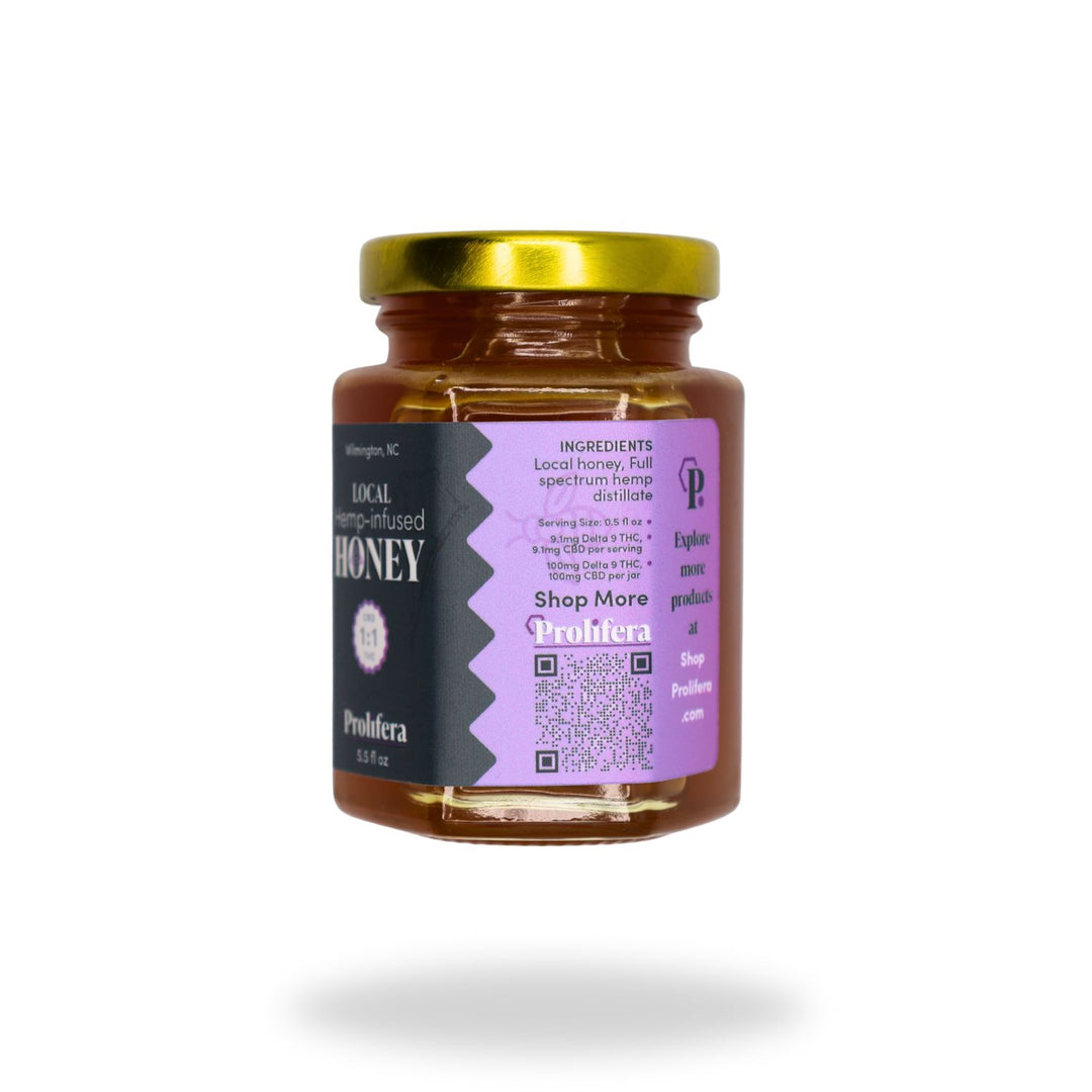 Hemp-infused Honey | 1:1 CBD, D9 THC Recipe Edible The Hemp Farmacy 