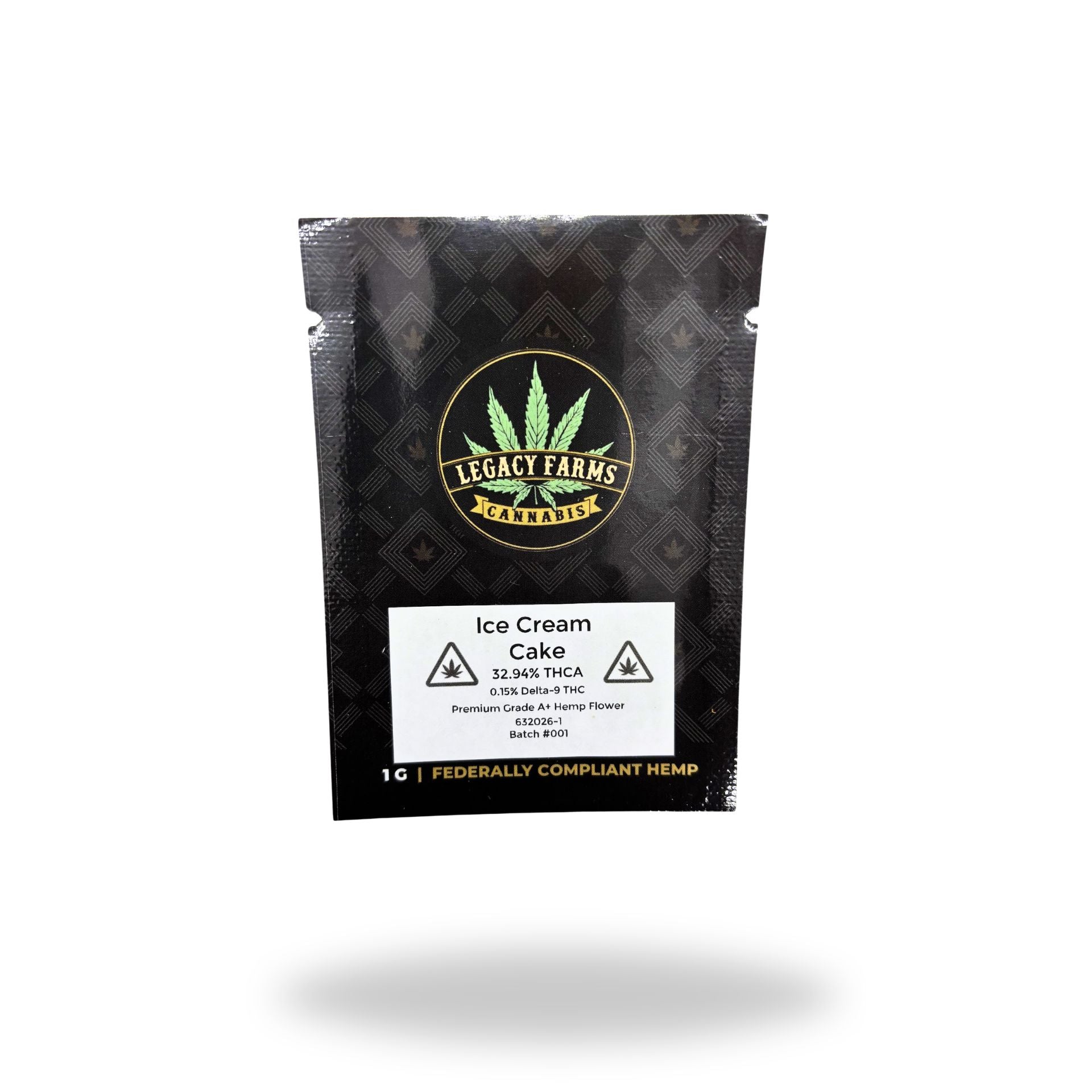 Ice Cream Cake Legacy Farms Grade A THCa Flower Flower Legacy Farms Gram 