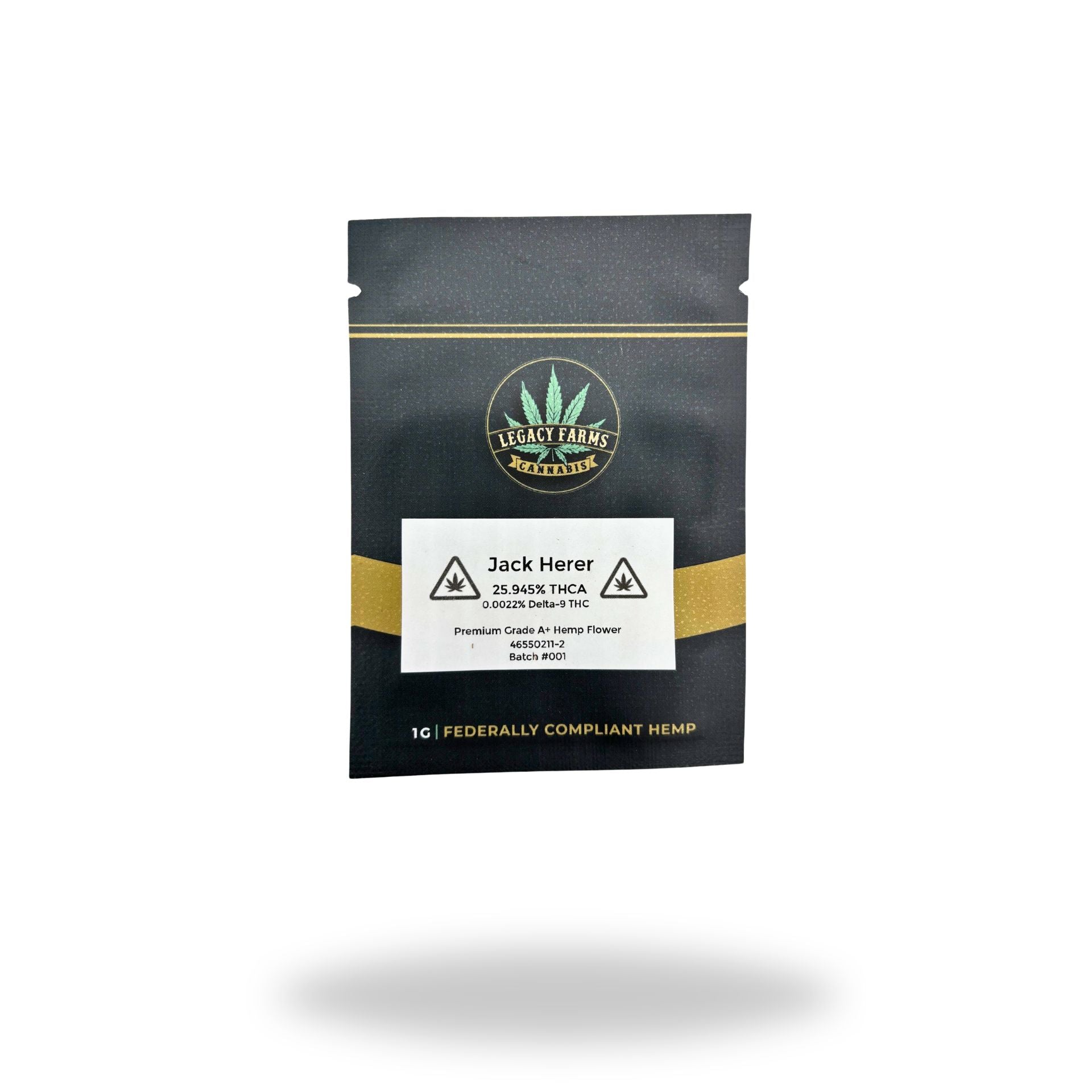 Jack Herer Legacy Farms Grade A THCa Flower Flower Legacy Farms Gram 