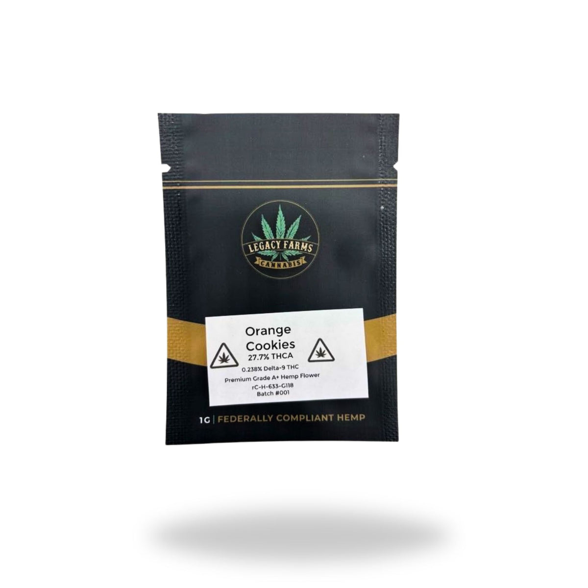 Orange Cookies Legacy Farms Grade A THCa Flower (NEED QOH) Flower Legacy Farms Gram 