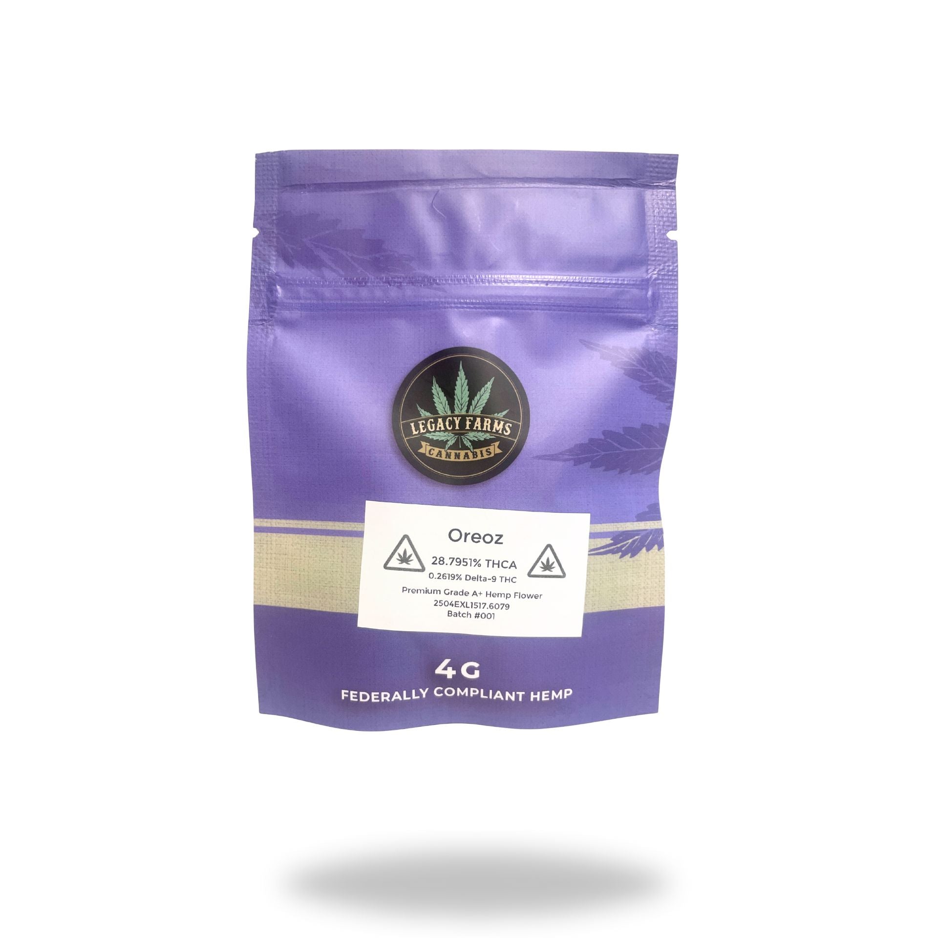 Oreoz Legacy Farms Harvest Collection Flower The Hemp Farmacy 4 Grams 