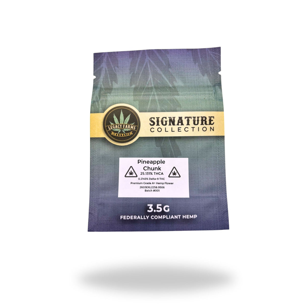 Pineapple Chunk Legacy Farms Grade A THCa Flower Flower Legacy Farms Eighth 
