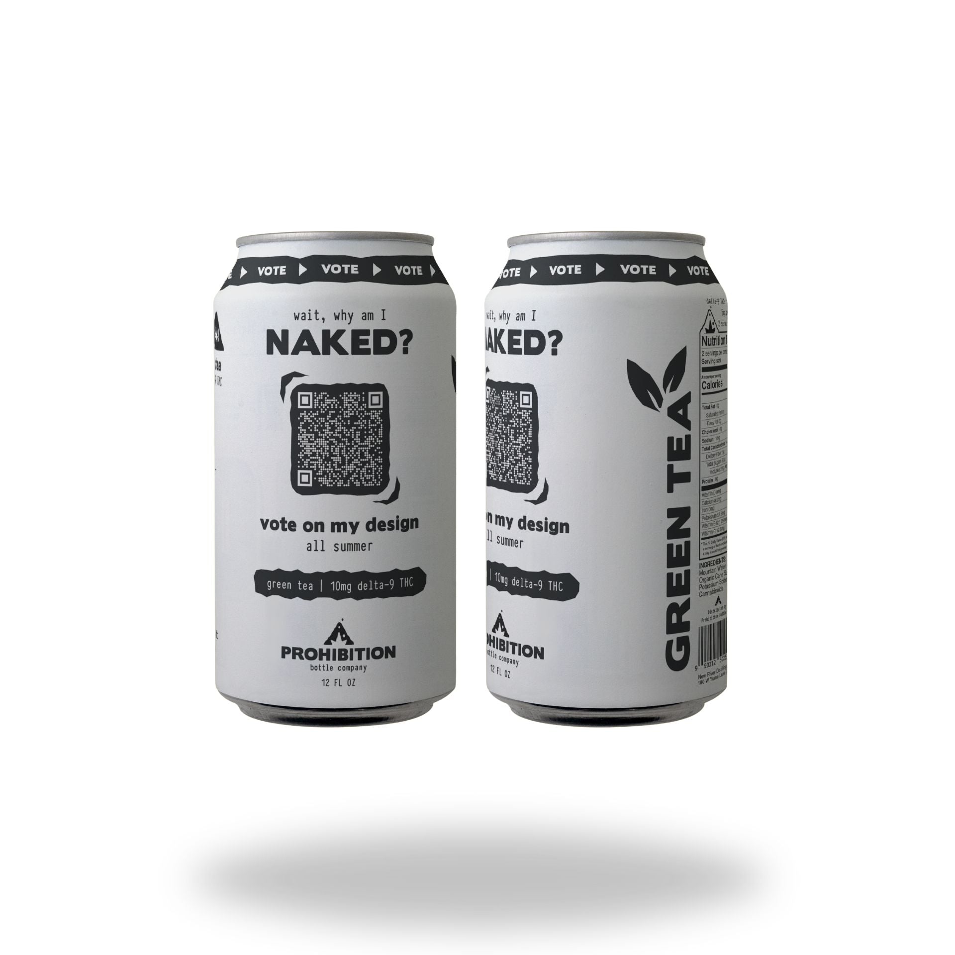 Prohibition Bottle Co. Green Tea 10 MG Drink The Hemp Farmacy 