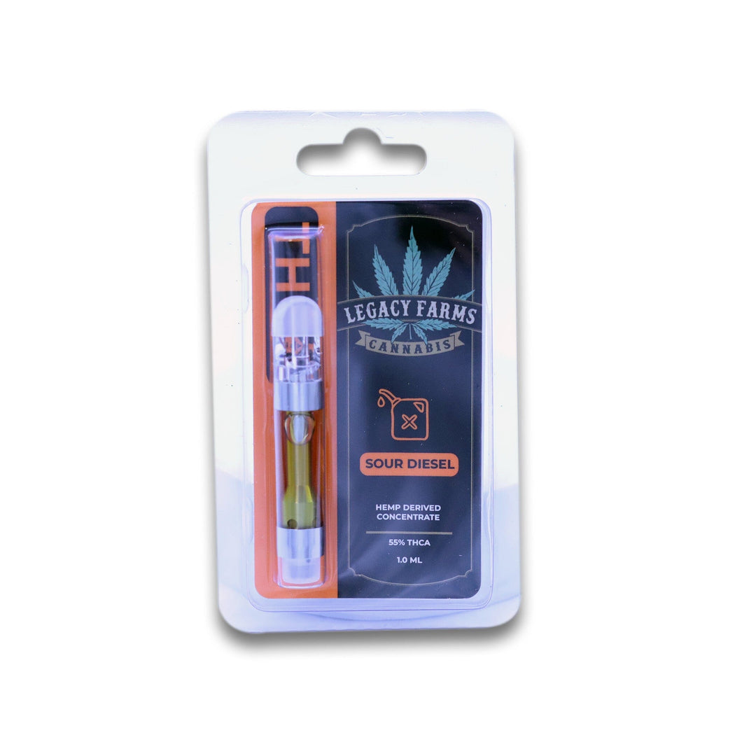 Sour Diesel Legacy Farms THCa Vape Cartridge The Hemp Farmacy 