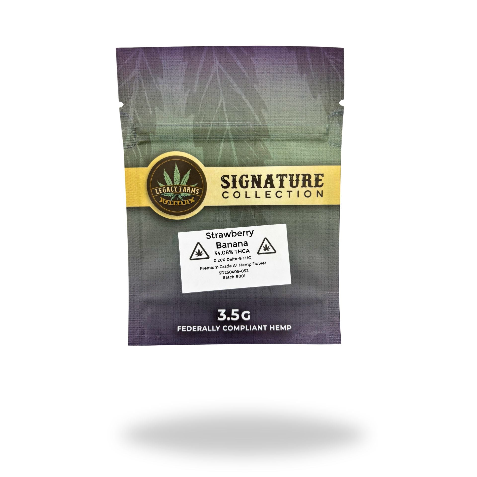 Strawberry Banana Legacy Farms Grade A THCa Flower Flower Legacy Farms Eighth 