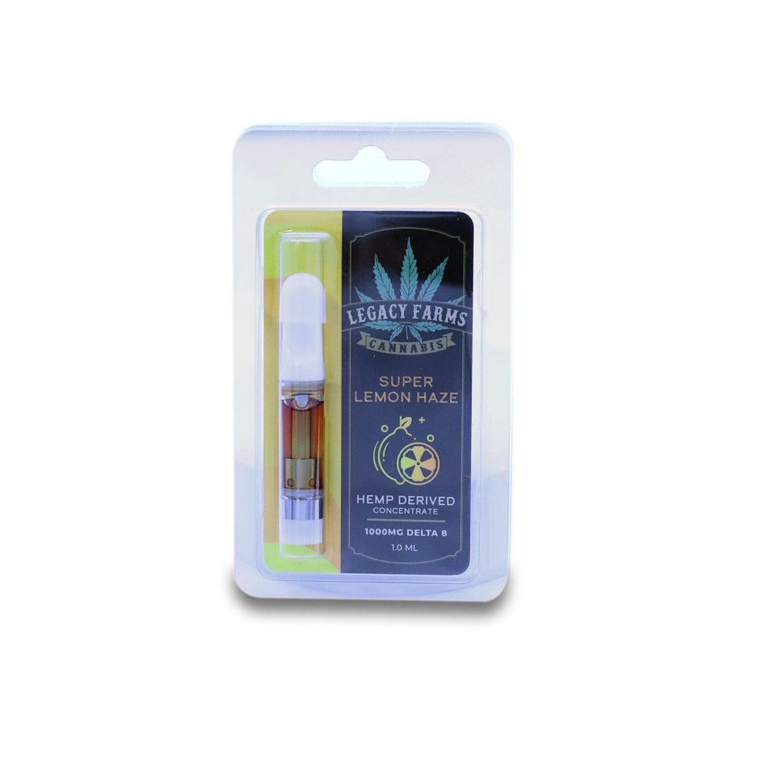 Super Lemon Haze Legacy Farms Delta 8 Cartridge Smokeable The Hemp Farmacy 