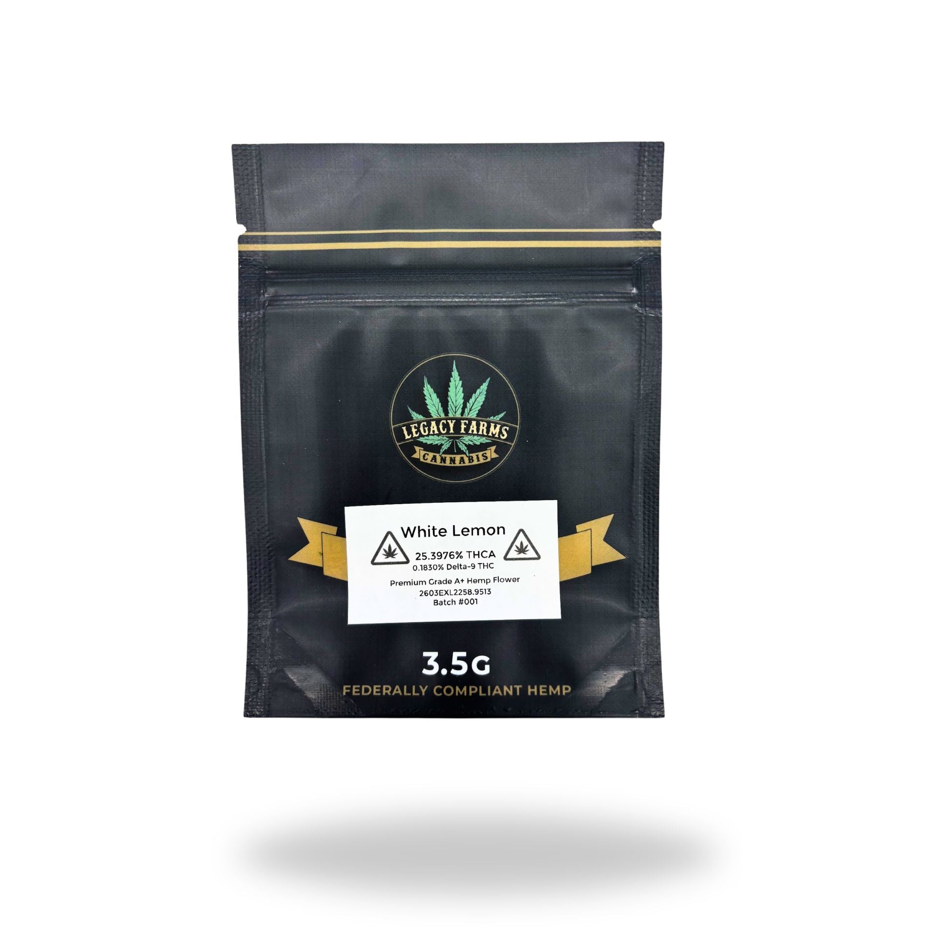 White Lemon Legacy Farms Grade A THCa Flower Flower Legacy Farms Eighth 
