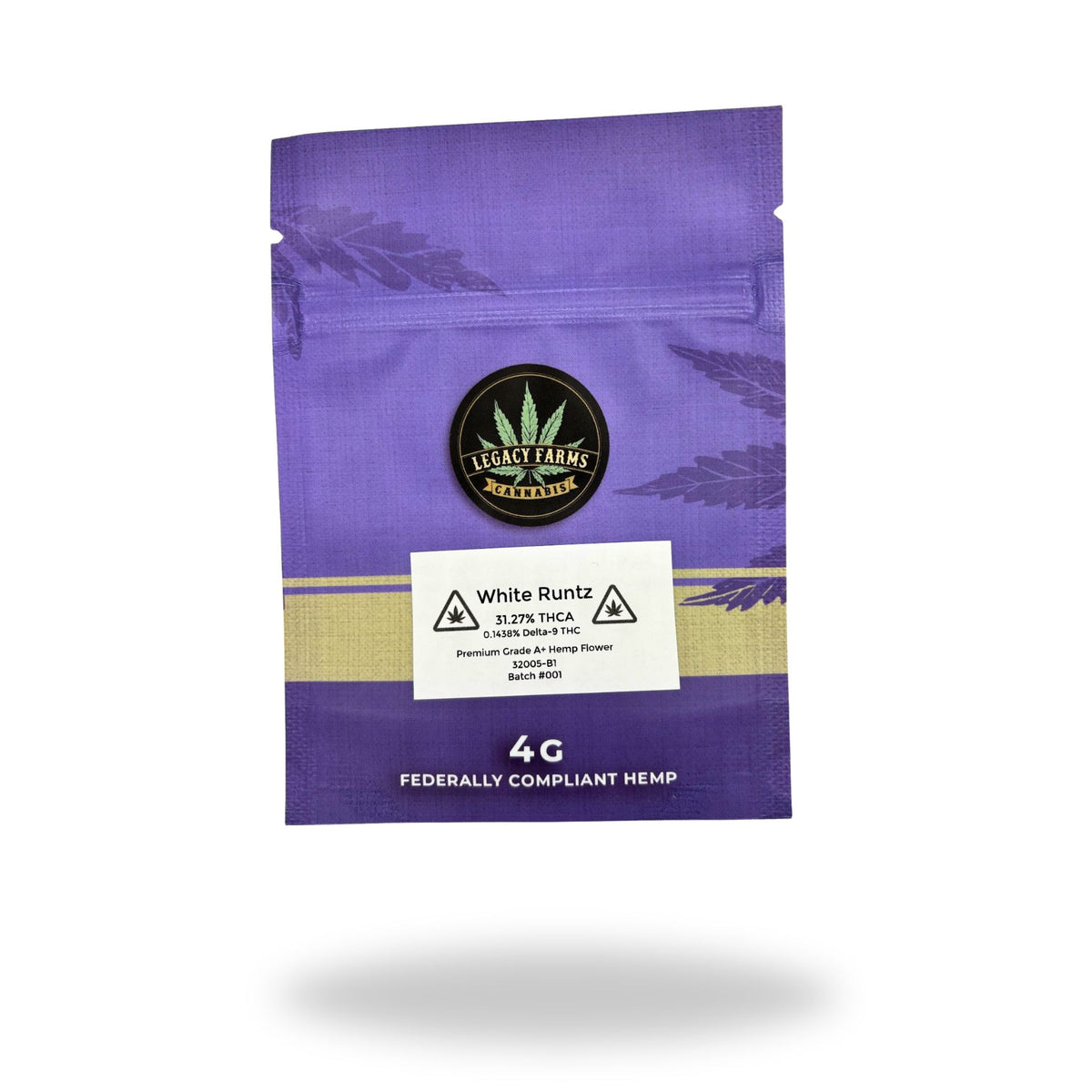 White Runtz Legacy Farms Harvest Collection Flower Flower Legacy Farms 4 Grams 