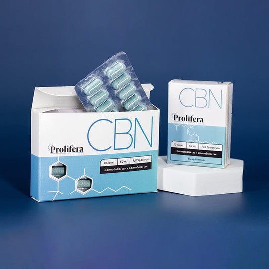 Prolifera | 10 Count | Instant Release Tablets | CBD, CBG, CBC, CBN Tablets Prolifera CBN 
