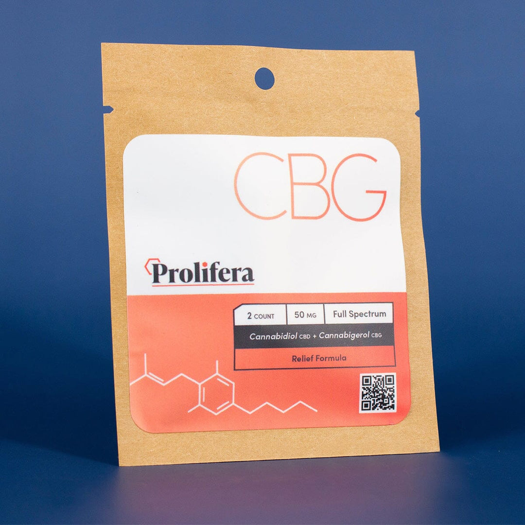 Prolifera | 2 Count | Instant Release Tablets | CBD, CBG, CBC, CBN Tablets Prolifera CBG 